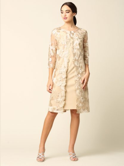 3351 - Mama Lace Dress with Attached Zip Jacket - Image 12