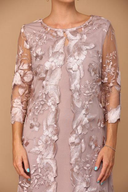 3351 - Mama Lace Dress with Attached Zip Jacket - Image 4