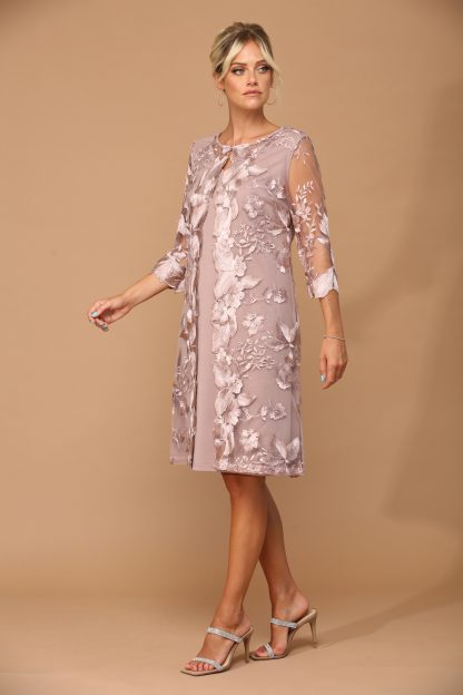 3351 - Mama Lace Dress with Attached Zip Jacket - Image 3