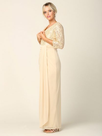 3406 - 2 PC MAMA DRESS W BOLERO - Image 8
