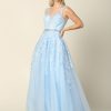 5232 - TULLE BALLGOWN WITH EMBROIDERY CORSET BACK - Image 8