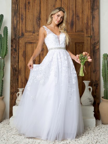 5232 - TULLE BALLGOWN WITH EMBROIDERY CORSET BACK - Image 2