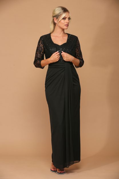 3406 - 2 PC MAMA DRESS W BOLERO - Image 4