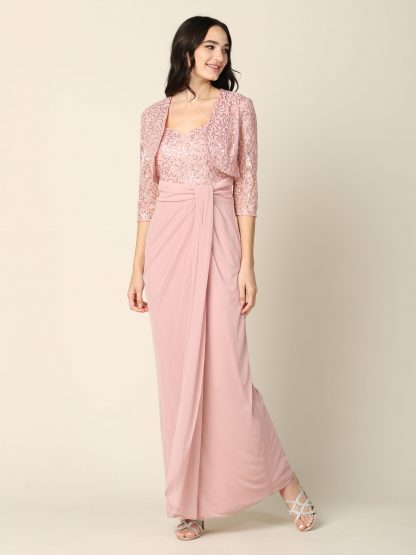 3406 - 2 PC MAMA DRESS W BOLERO - Image 18