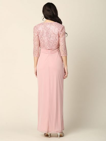 3406 - 2 PC MAMA DRESS W BOLERO - Image 19