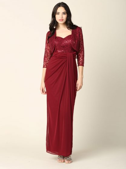 3406 - 2 PC MAMA DRESS W BOLERO - Image 15