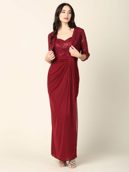 3406 - 2 PC MAMA DRESS W BOLERO - Image 16