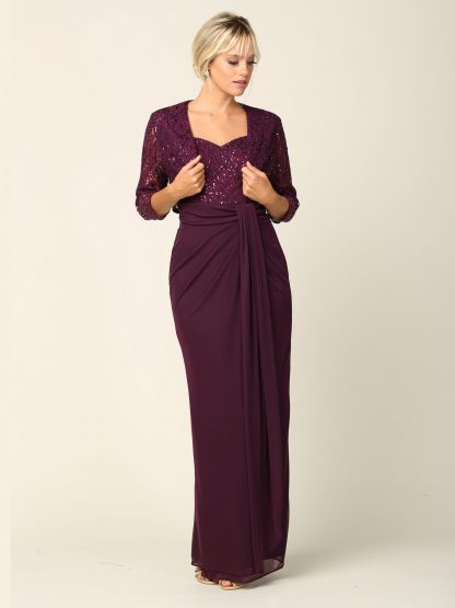 3406 - 2 PC MAMA DRESS W BOLERO - Image 10