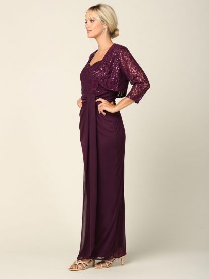 3406 - 2 PC MAMA DRESS W BOLERO - Image 11