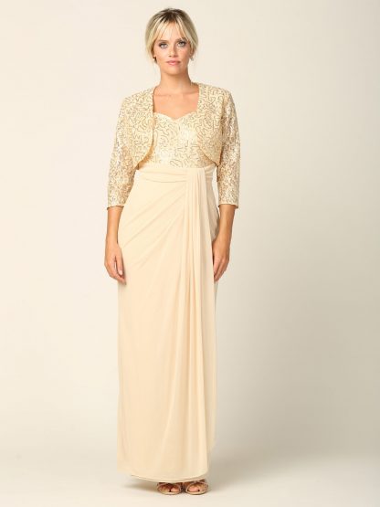3406 - 2 PC MAMA DRESS W BOLERO - Image 9