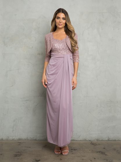 3406 - 2 PC MAMA DRESS W BOLERO