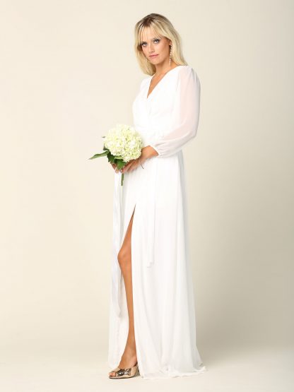 3410 - BALLOON SLEEVE CHIFFON DRESS - Image 22
