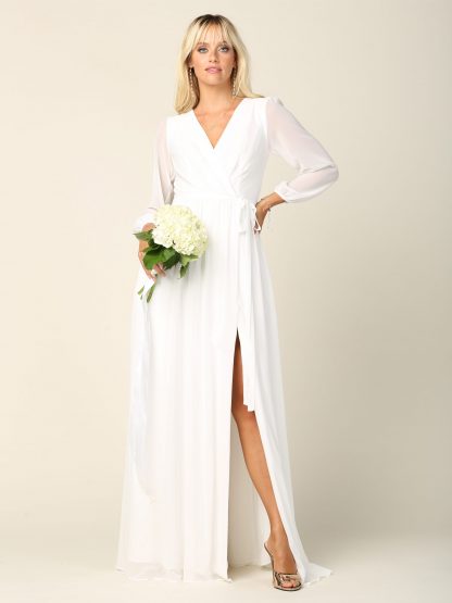 3410 - BALLOON SLEEVE CHIFFON DRESS - Image 23