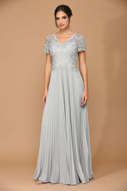 5241 - MOB METALLIC EMBROIDERED GOWN WITH PLEATED SKIRT - Image 19