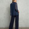 3455- 3PC Pant Set Lace And Stretch ITY - Image 2