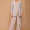 3455- 3PC Pant Set Lace And Stretch ITY - Image 5