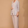 3455- 3PC Pant Set Lace And Stretch ITY - Image 6