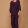 3455- 3PC Pant Set Lace And Stretch ITY - Image 9