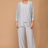 3455- 3PC Pant Set Lace And Stretch ITY - Image 13