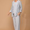 3455- 3PC Pant Set Lace And Stretch ITY - Image 11