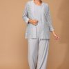 3455- 3PC Pant Set Lace And Stretch ITY - Image 12