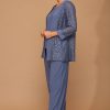 3455- 3PC Pant Set Lace And Stretch ITY - Image 16