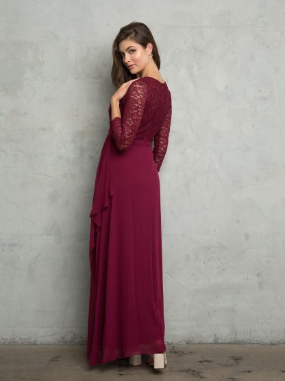 3446 - MOB 3/4 Lace Sleeve With Chiffon Skirt - Image 2