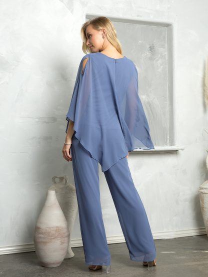 3463 - 2PC CHIFFON PANT SET - Image 5