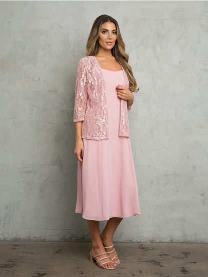 3489 - MAMA 2PC MINI PEBBLE GGT SET WITH LACE JACKET - Image 2