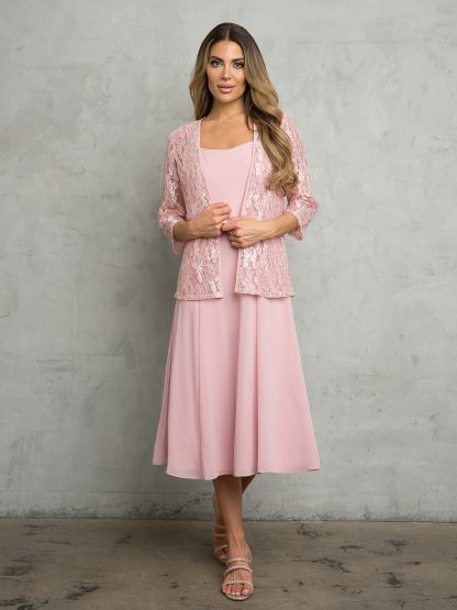 3489 - MAMA 2PC MINI PEBBLE GGT SET WITH LACE JACKET