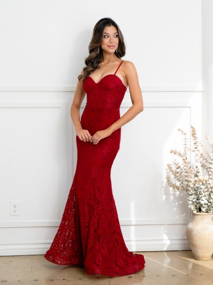 5277 - SLEEVELESS LACE FIT AND FLARE DRESS - Image 7