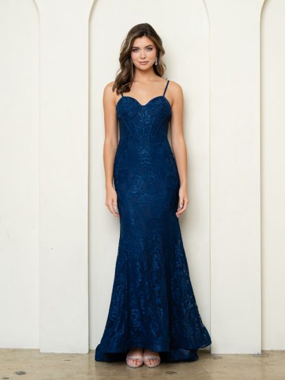 5277 - SLEEVELESS LACE FIT AND FLARE DRESS - Image 9