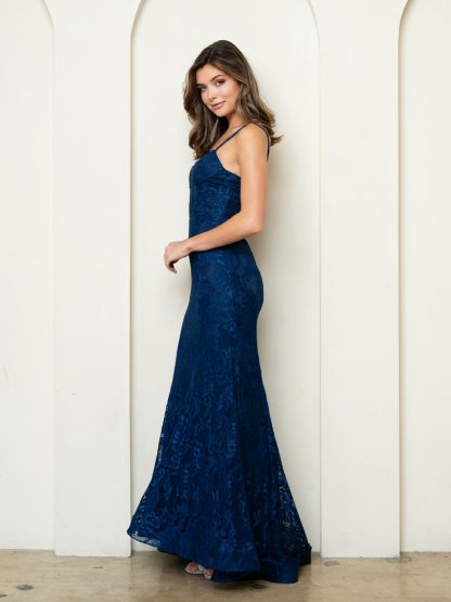 5277 - SLEEVELESS LACE FIT AND FLARE DRESS - Image 11