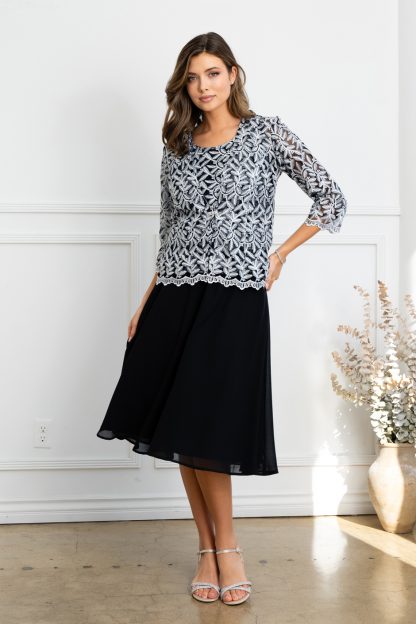 3530 | 3PC SKIRT, TANK, AND LACE JACKET SET - Image 6