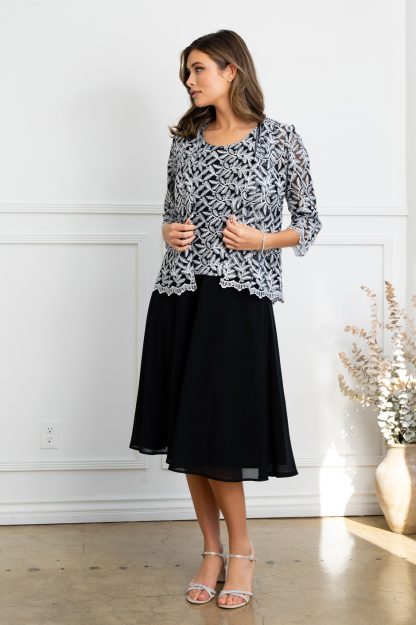 3530 | 3PC SKIRT, TANK, AND LACE JACKET SET - Image 7