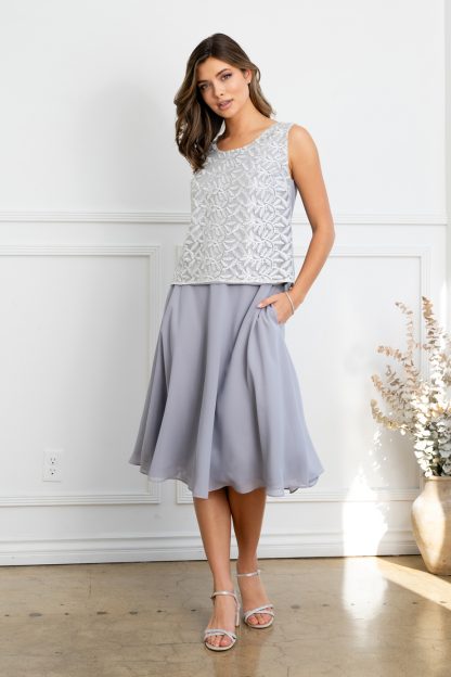 3530 | 3PC SKIRT, TANK, AND LACE JACKET SET - Image 10
