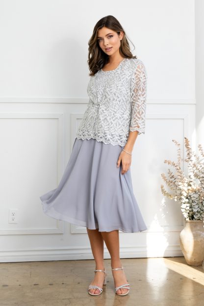 3530 | 3PC SKIRT, TANK, AND LACE JACKET SET - Image 11