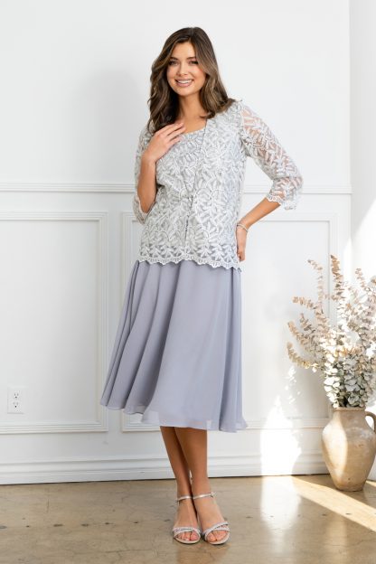 3530 | 3PC SKIRT, TANK, AND LACE JACKET SET - Image 12